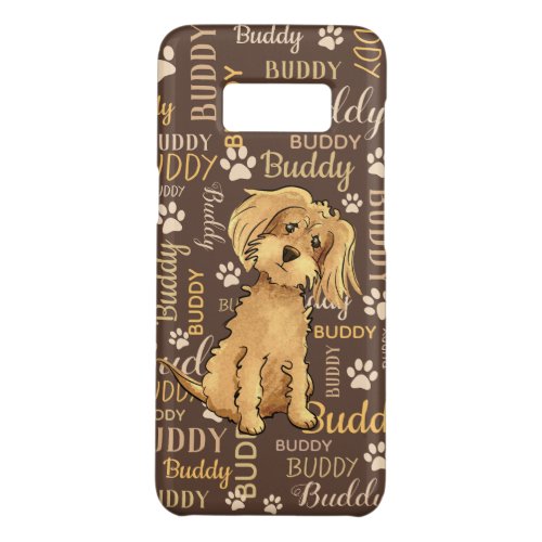 Personalized Brown Dog Case_Mate Samsung Galaxy S8 Case