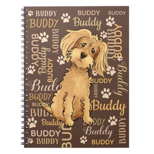 Personalized Brown Dog Notebook