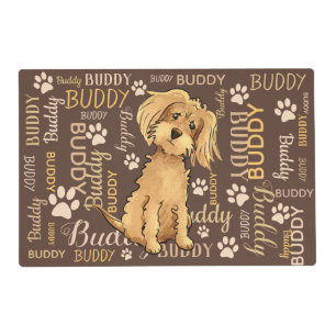 Personalized Brown Dog Placemat