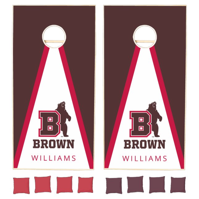 Personalized Brown University Cornhole Set (Set)