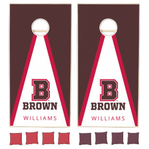 Cleveland Browns Stripe Design Desktop Cornhole Game Set