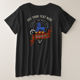 Personalized Bruce Clan Badge Adult T-Shirt