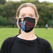 Personalized Brunette / Blue Eyed Nurse Mask (Outside)