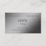 Personalized Brushed Metal Business Card