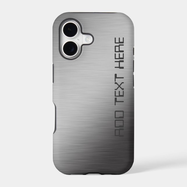 Personalized Brushed Metal Iphone Case (Back)