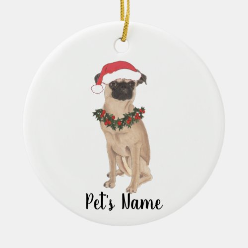 Personalized Brussels Griffon Ceramic Ornament