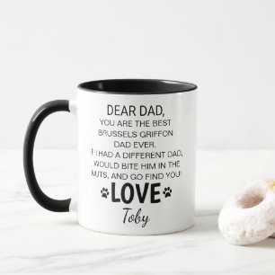 Personalized Brussels Griffon Dad Mug
