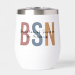 Personalized BSN Bachelor of Science in Nursing Thermal Wine Tumbler<br><div class="desc">BSN Bachelor of Science in Nursing Personalized Nursing School Graduation Gifts!</div>