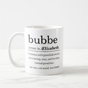 Personalized Bubbe Definition Coffee Mug