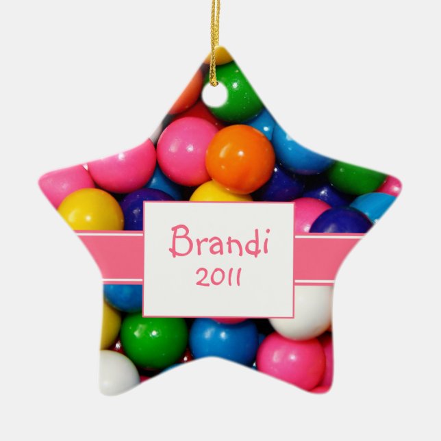 Personalized Bubblegum Ornament (Front)