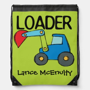 Personalized Bucket Loader Drawstring Bag