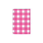 Personalized Buffalo Check Monogram Passport Cover (Back)