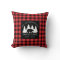 Personalized Buffalo Plaid Bear Forest Cabin