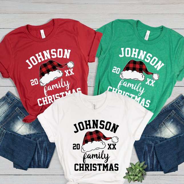 Personalized Buffalo Plaid Custom Matching Family Tri-Blend Shirt (Creator Uploaded)