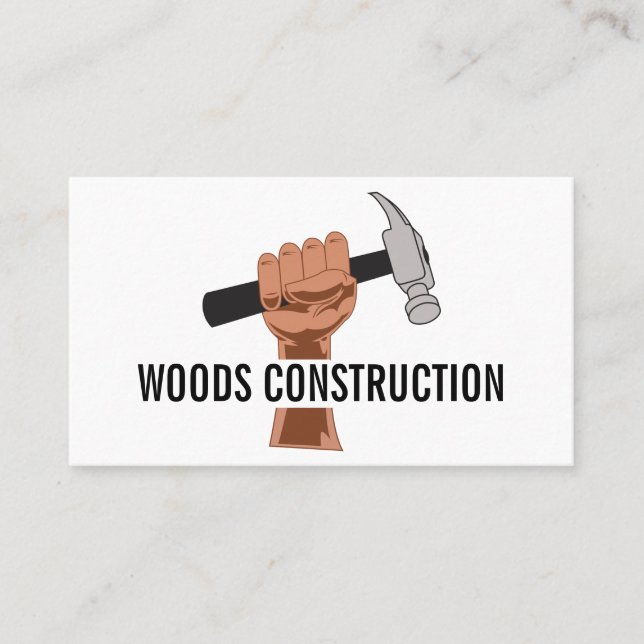 Personalized Builder/Construction Business Card (Front)