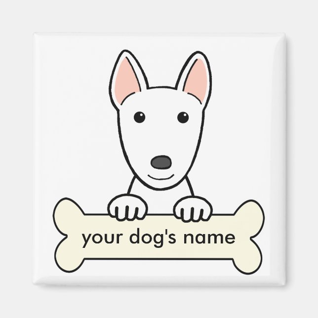 Personalized Bull Terrier Magnet (Front)