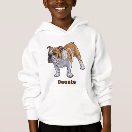 Personalized Bulldog Hoodie