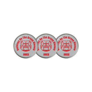 Personalized Bulldog Mascot Golf Fundraiser Event  Ball Marker