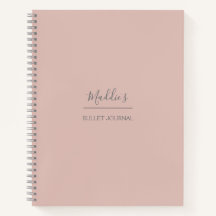 Personalized Bullet Journal | Blush | Dotted