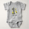 Personalized Bumble Bee 1st Birthday Chevron