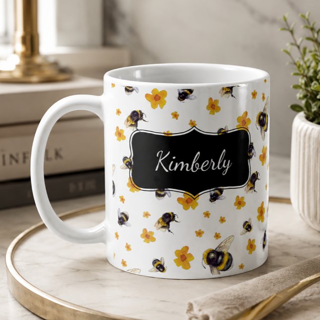 Personalized Bumble Bee Coffee Mug (Creator Uploaded)