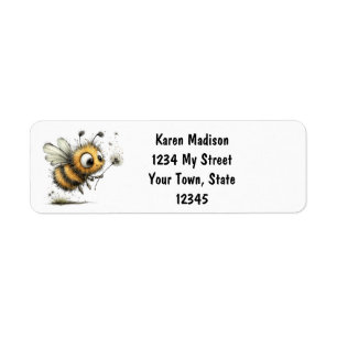 Personalized Bumble Bee Label
