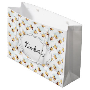 Personalized Bumble Bee Large Gift Bag