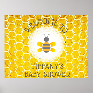 Personalized Bumblebee or Honey Bee Themed Poster