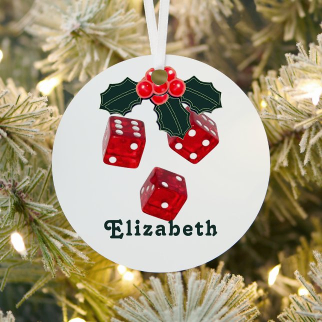 Personalized Bunco Gifts Metal Ornament (Insitu)