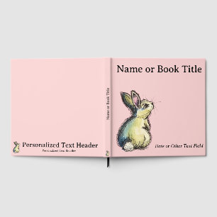 Personalized Bunny Baby Guest Book & Memory Book