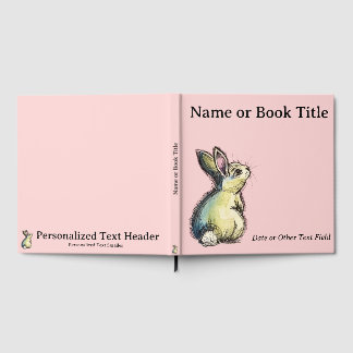 Personalized Bunny Baby Guest Book & Memory Book