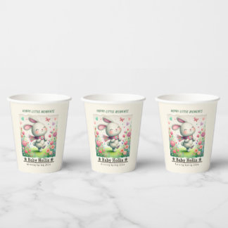 Personalized Bunny Baby Shower Cups