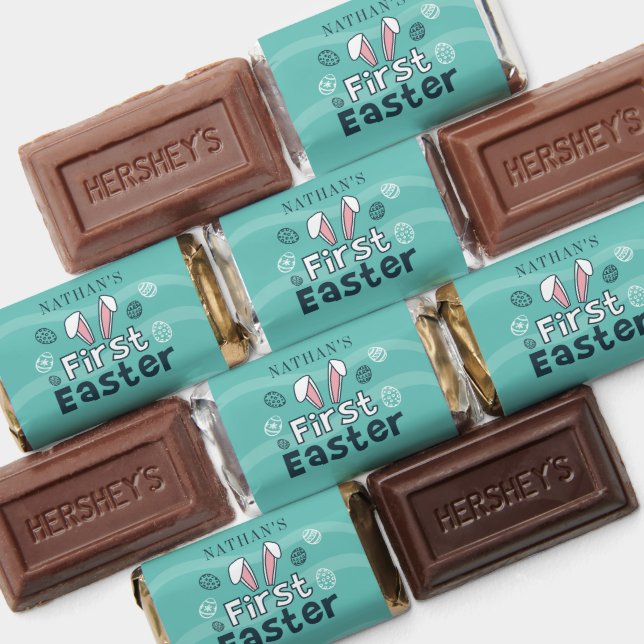 Personalized Bunny Ears First Easter Name Hershey's Miniatures (Assorted)