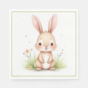 Personalized bunny napkin
