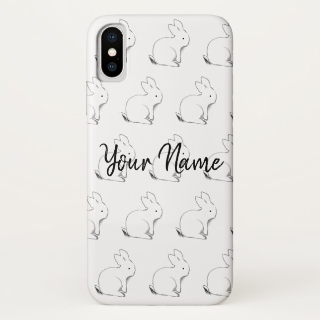 Personalized Bunny Phone Case (Back)