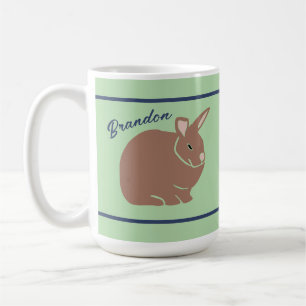 Personalized Bunny Rabbit  Coffee Mug