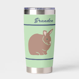 Personalized Bunny Rabbit Insulated Tumbler