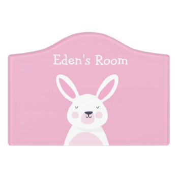 Personalized Bunny Rabbit Kids/nursery Door Sign by OS_Designs at Zazzle
