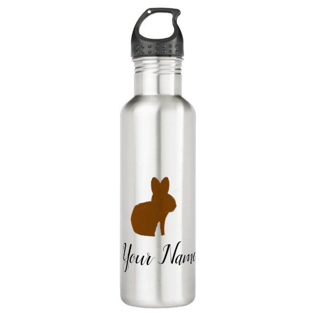 Personalized Bunny Water Bottle (Front)