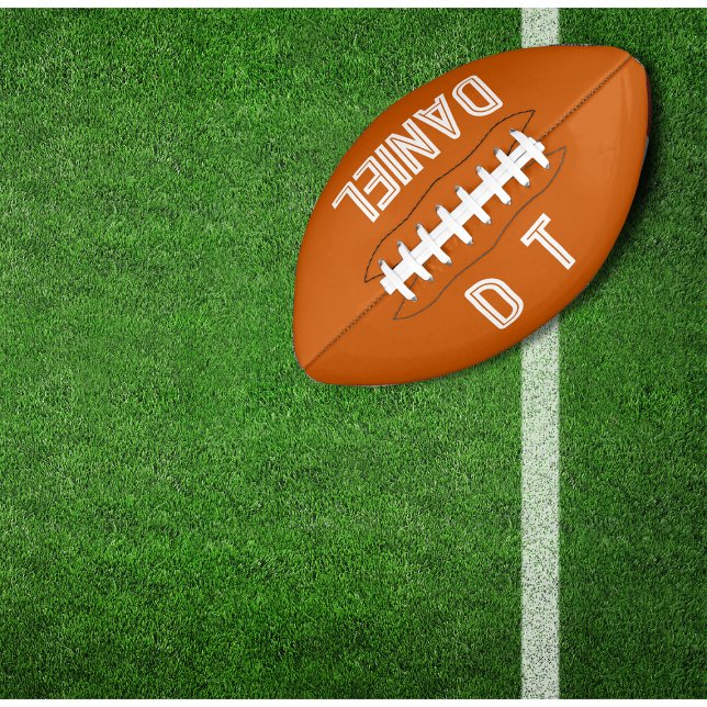 Personalized  -  burnt orange     football (Creator Uploaded)