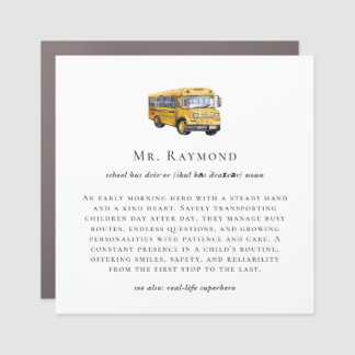 Personalized Bus Driver Definition Appreciation  Car Magnet