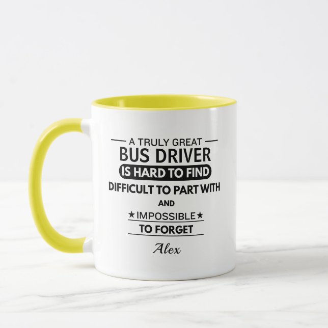 Personalized Bus Driver Mug (Left)