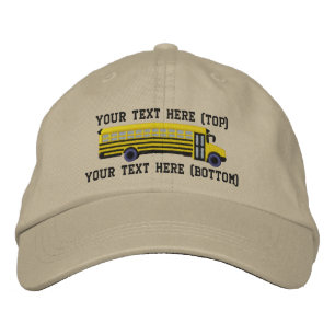 Personalized Bus Driver School Bus Embroidery Embroidered Baseball Cap
