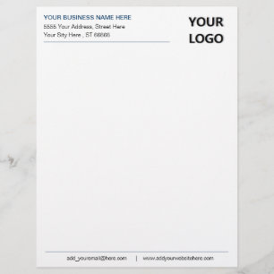 Personalized Business Address Logo Letterhead