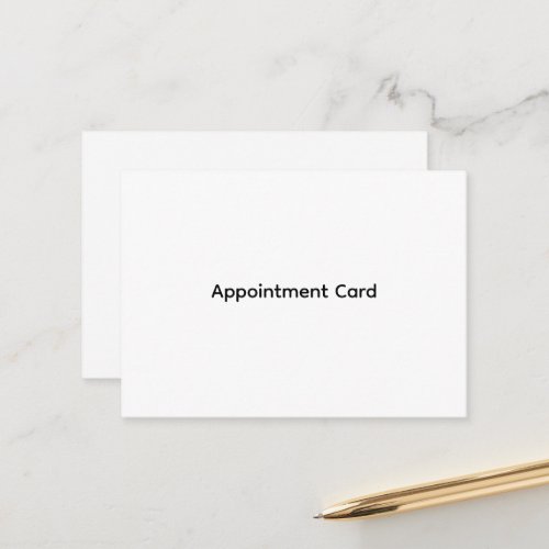 Personalized Business Appointment Cards