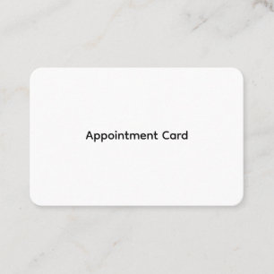 Personalized Business Appointment Cards