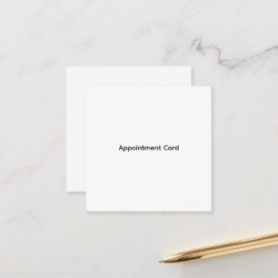 Personalized Business Appointment Cards