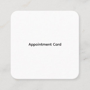 Personalized Business Appointment Cards