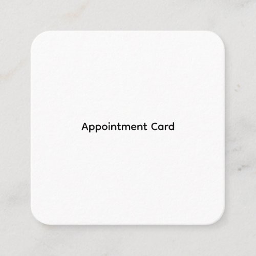 Personalized Business Appointment Cards