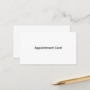 Personalized Business Appointment Cards